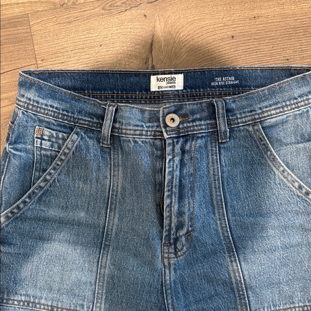 Kensie Jeans The Astrid High Rise Straight Jeans - Picture 2 of 5